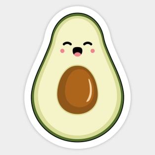 Happy Avocado Sticker